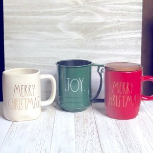 Rae Dunn Merry Christmas Mugs